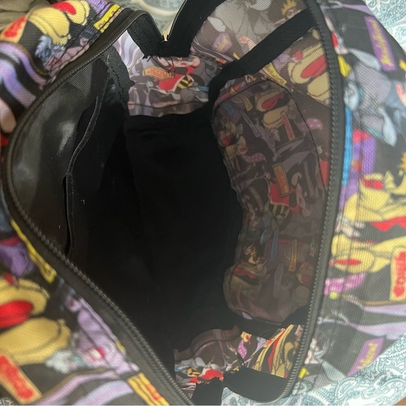 Disney Villains Allover Print Mini Backpack Maleficent Evil Queen Ursula - Picture 5 of 5